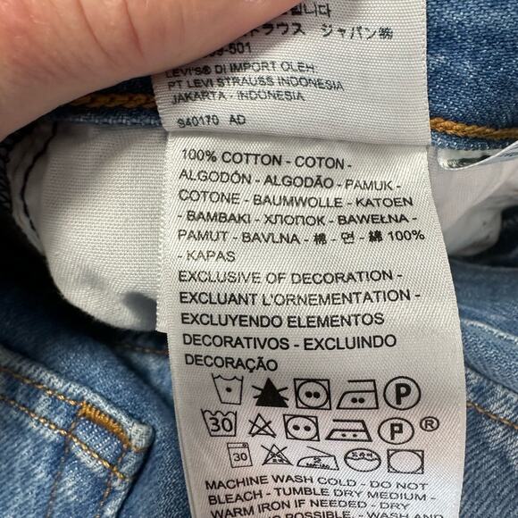 Levi's Premium Wedgie Fit Straight Jeans 27 Distressed - Picture 10 of 15